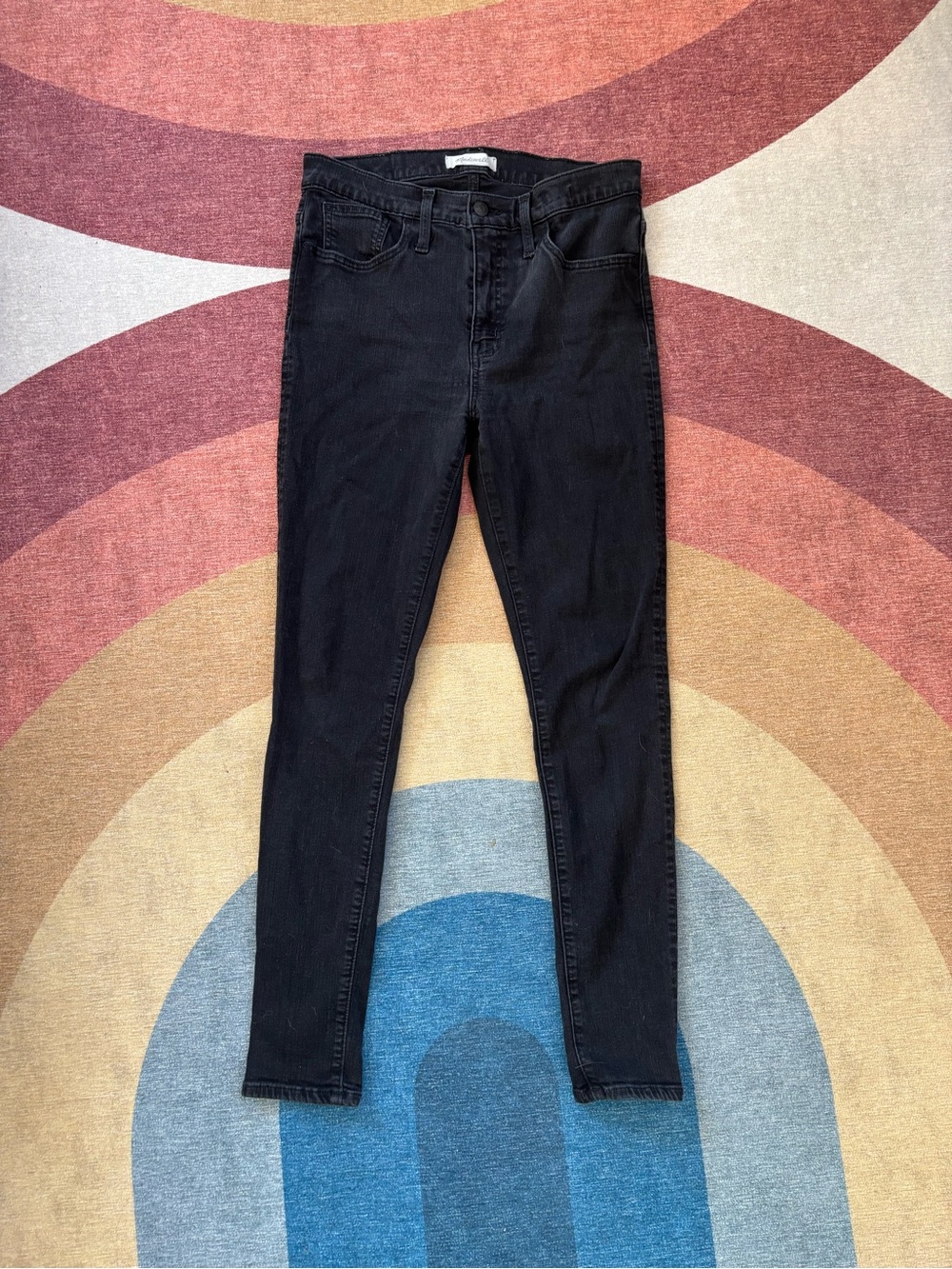 Madewell Black High-Rise Skinny Jeans